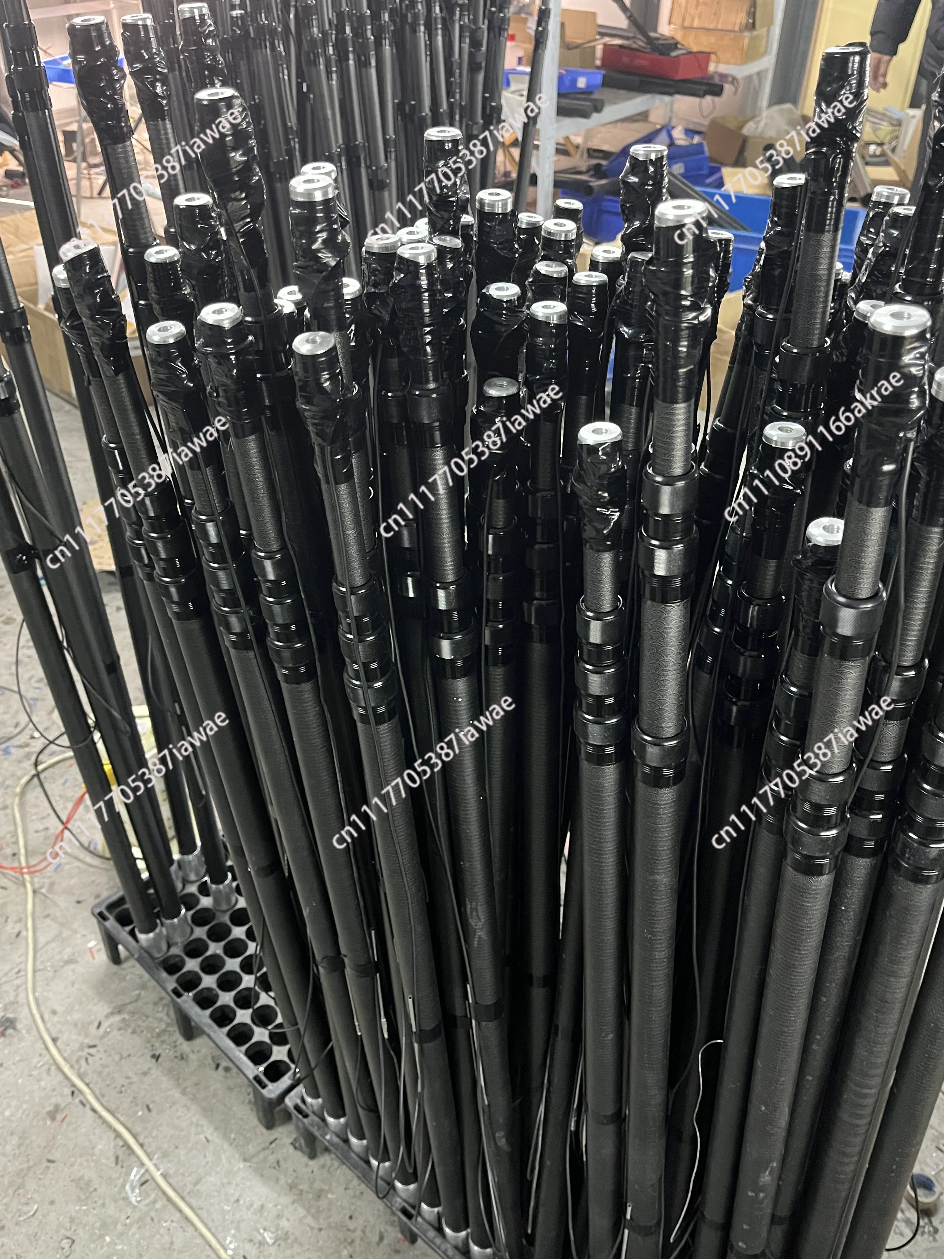 3M Electric Telescopic Landing Net with Winch, Ultra-light Aluminum Alloy Fish Retrieval System, Automatic Lifting Tool