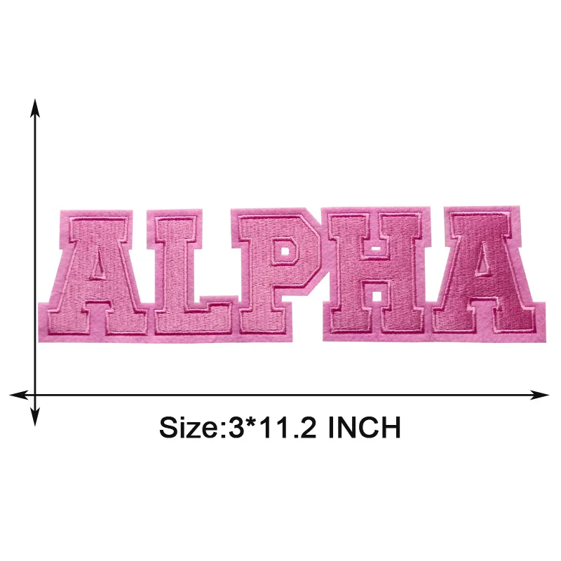 Personalized AKA Sorority Patches for Women, Pink and Green, ALPHA KAPPA  ALPHA, Iron on Hoodie, Sweatshirt for Girl