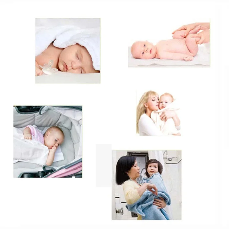 4pcs/pack 100% Cotton Receiving Baby Blanket Newborn 76x76cm Baby Bedsheet Supersoft Blanket Swaddle