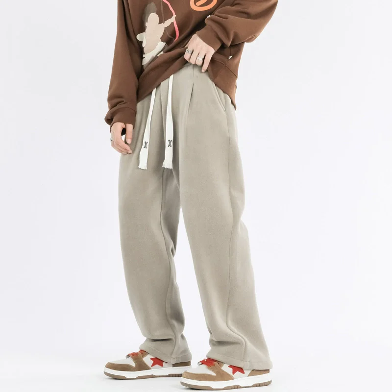 

Толстые флисовые брюки, зимние мужские спортивные брюки для отдыха на открытом воздухе, теплые мужские и женские утепленные брюки, низ XXL, коричневые