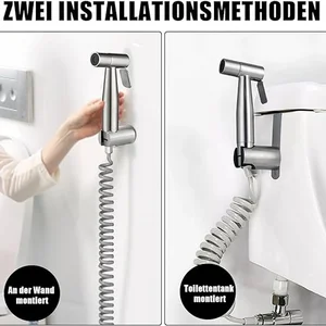 Handheld Edelstahl Bidé Sprayer Kit, Toilette, Sprühen, 3 -Way -Sprühpistolenventil, Bögen für persönliche Hygiene und Haustierbad verwendet 6 Hauptverkauf hygienisches Metall - №1
