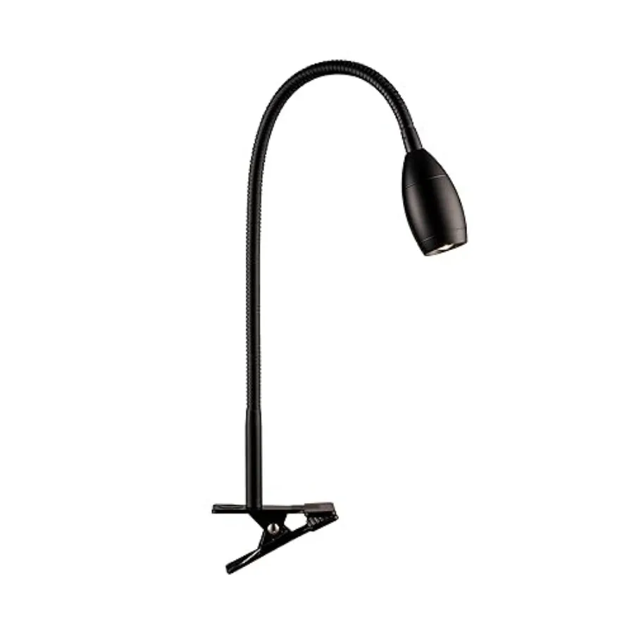 Lumos - Versatile Clip-on Lamp: Zoomable Spotlight, Dimmable LED, Flexible Gooseneck, 4000K Light, 100% Metal Clamp - Ideal for