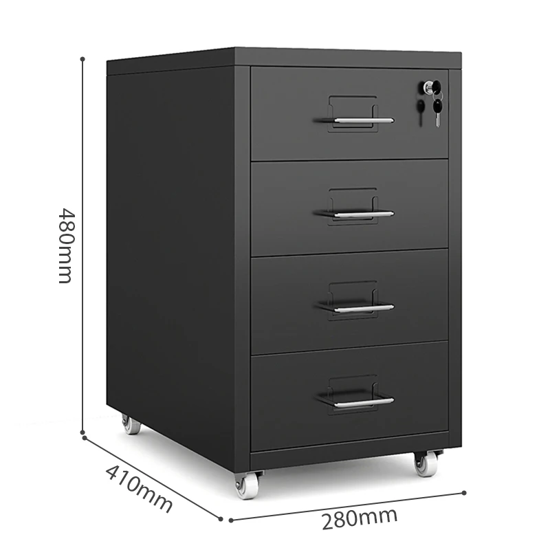 Four-Drawer Chest Dresser for Bedroom Living Room Office Storage