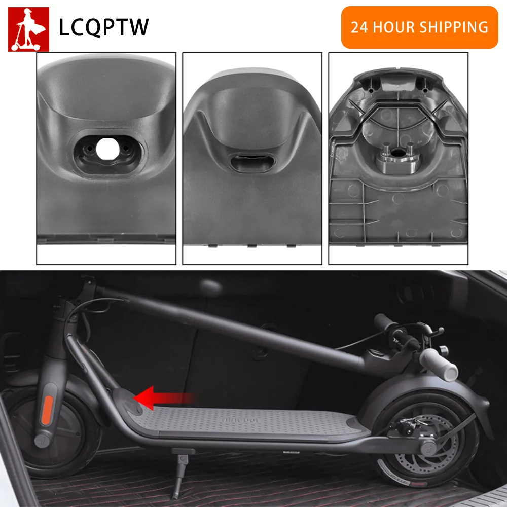 for Segway Ninebot F20 F40 F30 F25 Battery Box Front Plug Cover Electric Scooter Frame Plastic Shell Charging Port Parts