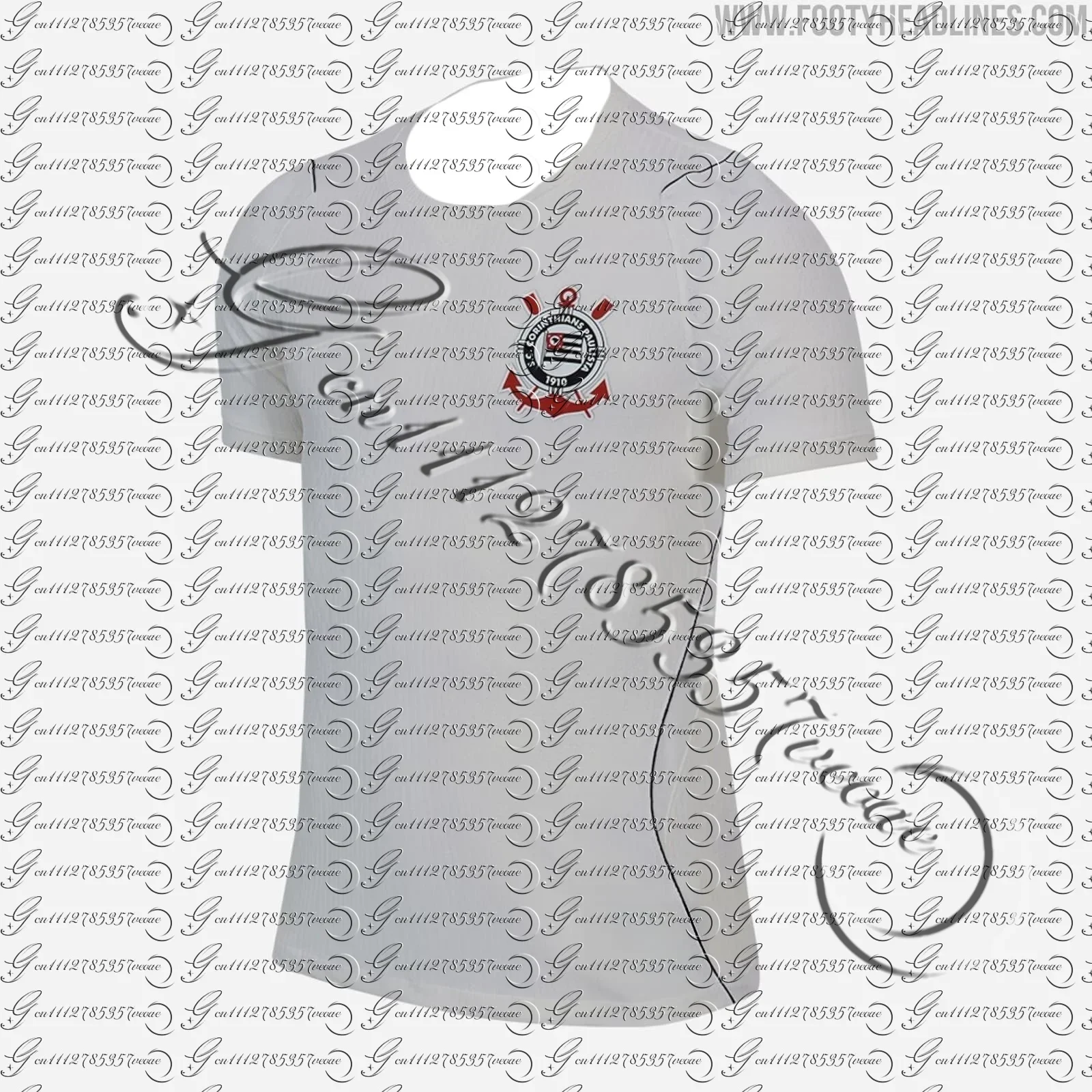 Corinthians Y2K Fußballtrikot Schwarz Gestreiftes Oversized T-Shirt Sommer Familien-Matching Sportmode-Outfit für Männer Frauen Kinder – Detail 5