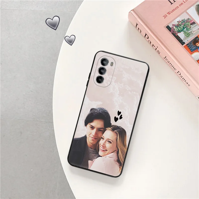 Black Soft Phone Case for Motorola G32 G50 G51 5G G60 G71 G22 G52 G72 G53 G73 G60S Moto G9 Plus Riverdale Serpents Cover