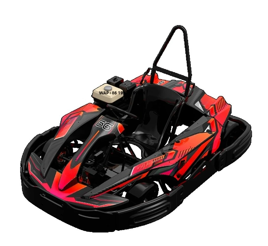 Adult Racing Go Kart 4 Stroke Gas Powered GX200 196CC 4X2 Drive Outdoor Use Red Modifiable Li-ion Battery 60km/h Max Speed