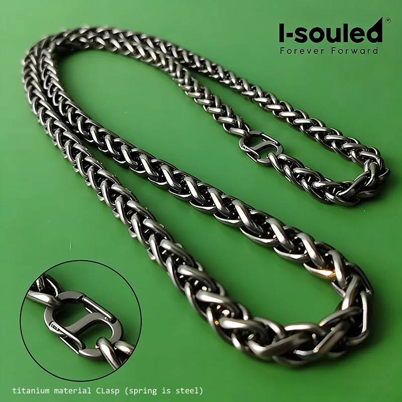 Hypoallergenic Pure Titanium Necklace 4mm/7mm Waterproof Lightweight Jewelry for Men Women
