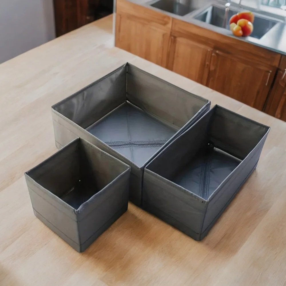 Foldable Underwear Bra Organizer for Cabinets and Drawers, Wardrobe Clothes Storage Solution with Socks and Pants Compartment