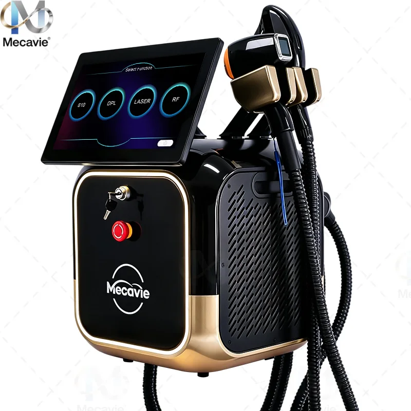 New 4-in-1 Soprano Titanium Diode Laser Depilation Machine 6 Wavelength 755/808/810/830/940/1064nm Cold Painless  Depilation image 5