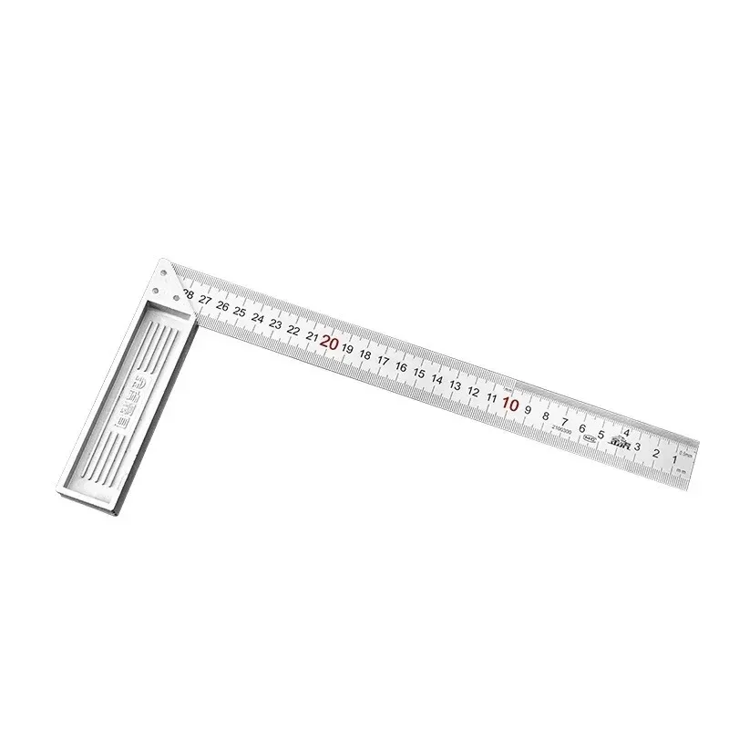 Aluminum Alloy Square Ruler Right Angle 90 Turning Ruler Woodworking Ruler Steel Turning Ruler Measuring Tools Gauge