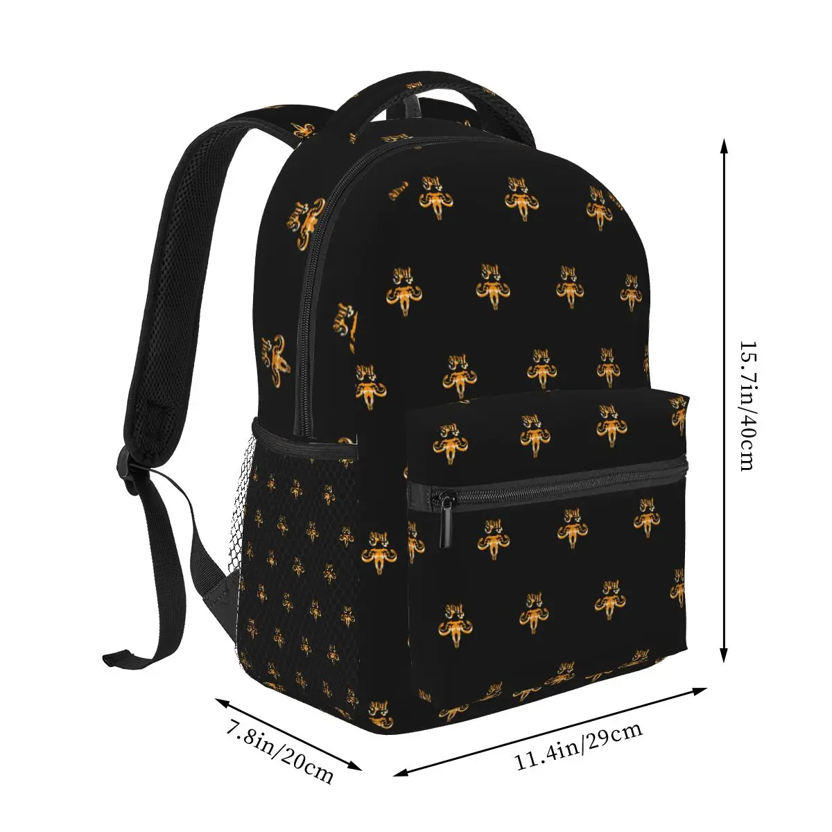Rock Band Ghost BC Backpacks Boys Girls Bookbag Students School Bags Cartoon Kids Rucksack Shoulder Bag Large Capacity