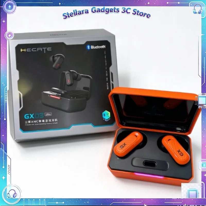 New Edifier GX03 Ultra Bluetooth Earphones with ANC ENC Noise Reduction Bluetooth 6.0 Wireless In-Ear Gaming Headphones Gifts