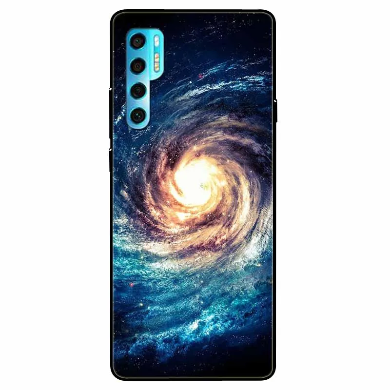 For TCL 20 Pro 5G Case T810H Silicone Bumper Fashion Cartoon TPU Soft Covers for TCL 20Pro 5G Phone Cover Coque for TCL20Pro Owl