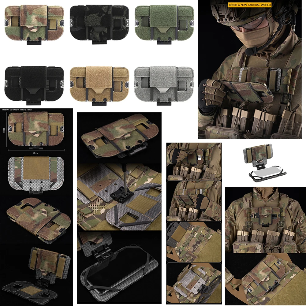 

НОВАЯ уличная навигационная доска для кемпинга, охоты, тактическая сумка для телефона, Molle CS, игровой сундук, складная стойка для телефона