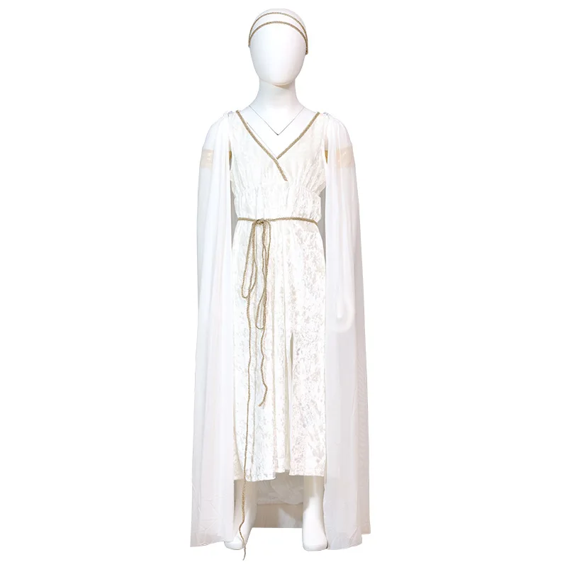 Disfraz infantil de la Estatua de la Libertad griega para niñas, para fiestas, festivales y actuaciones escénicas.