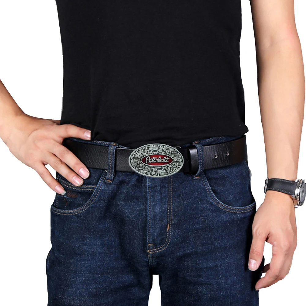 Oval Carriage Truck Belt Buckle para homens, Cowboys ocidentais, Metal de alta qualidade, Dropshipping barato, alta qualidade