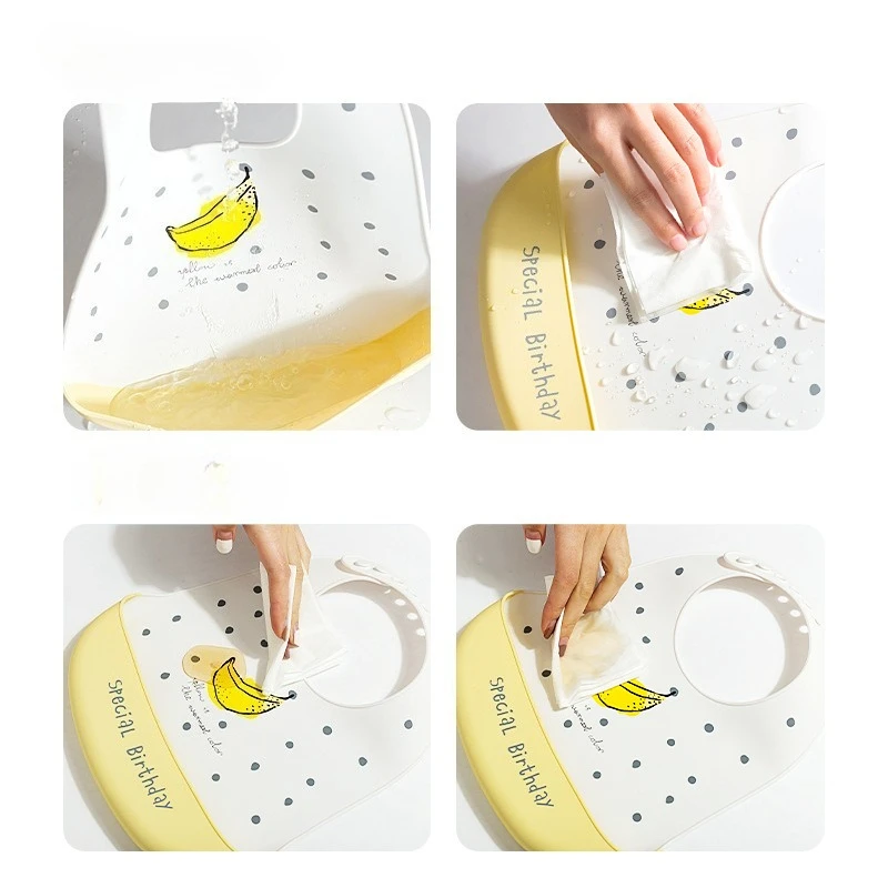 

Пищевой силиконовый нагрудник для младенцев, водонепроницаемый и устойчивый к пятнам детский нагрудник, летний нагрудник для малышей