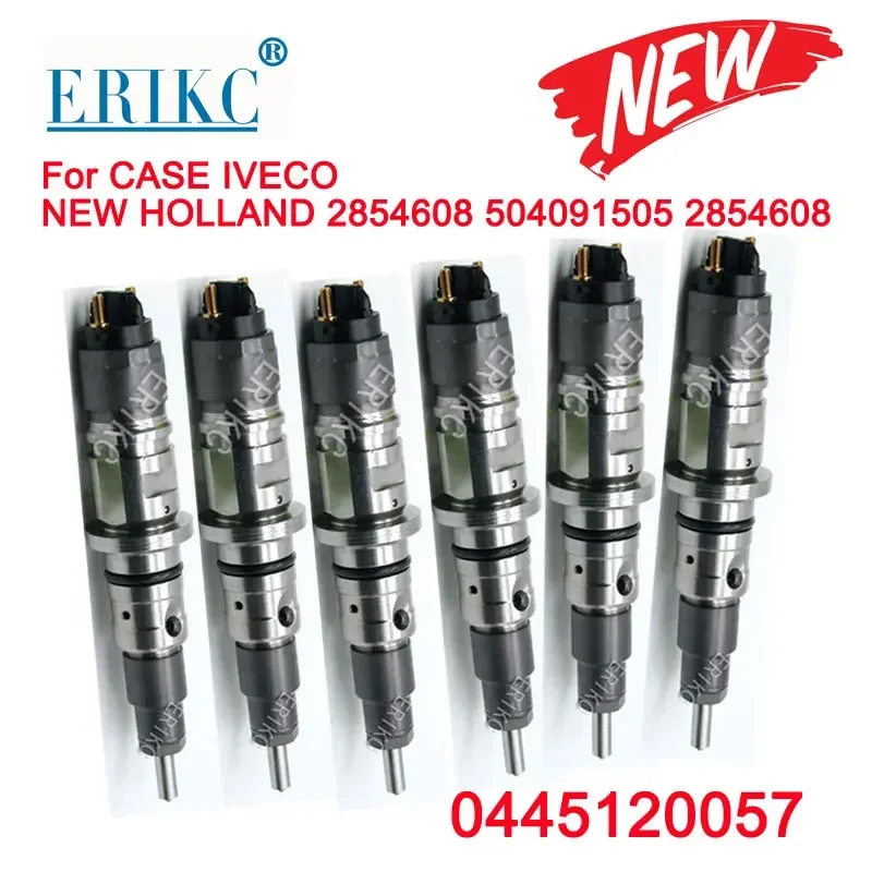 6PCS 0986435552 0445120057 Common Rail Diesel Injector 0 445 120 057 Diesel Fuel Injection 0445 120 057 for IVECO Renault