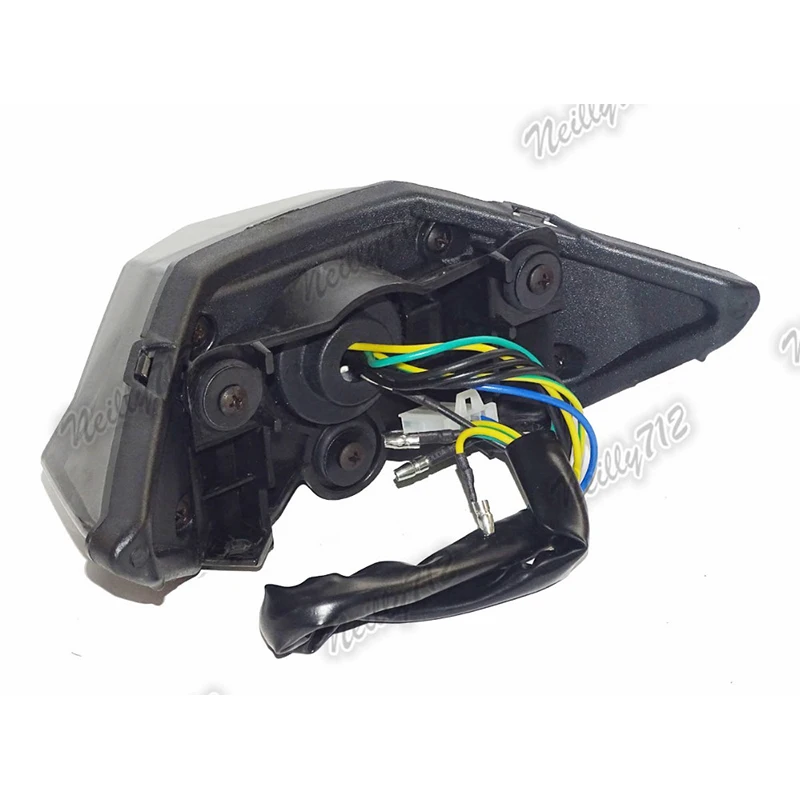 waase Rear Taillight Tail Brake Turn Signals Integrated Led Light Blue Eyes For 2013 2014 2015-2017 Kawasaki Ninja 250 300 EX300