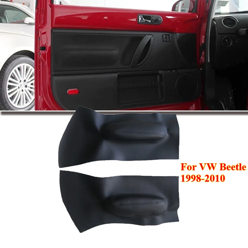 

2pcs/set Car Microfiber Leather Front Door Armrest Panel Cover Interior Trim for VW Beetle 1998-2010，Car Interior Accessories