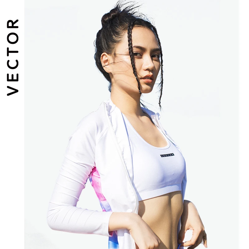 VECTOR Sport Bra for Women Swimming Top Quick Dry Vest Breathable Yoga Fitness Running Bras 2021 Diving Sunscreen Top 2XL