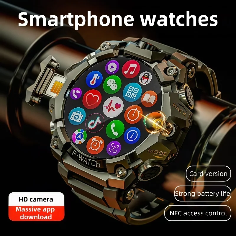 

Q668 Smart Watch Android 4G LTE Smartwatch IP68 waterproof 800W HD Dual Camera Amoled GPS WIFI Multi sport mode Download Apps