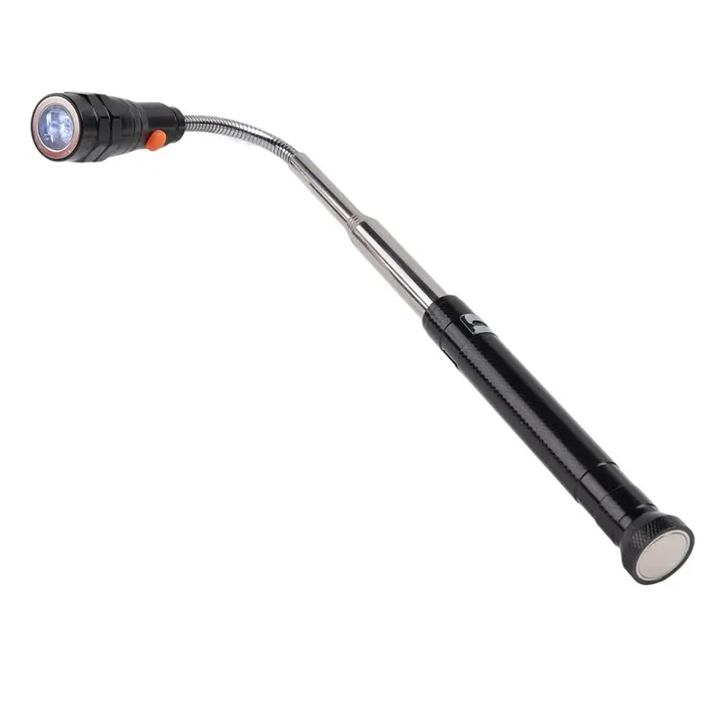 HGHO Magnetic Pickup Tool for Men - Telescopic Magnet with LED Flashlight and 22Inch Telescopic Neck - Tool Gift for Dad
