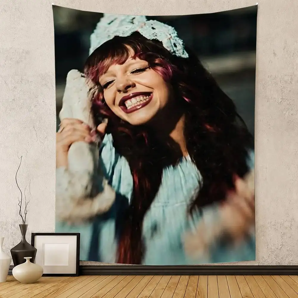 Singer M-Melanie Martinez H-HADES THE SACRIFICE Flag Digital Printing Banner for Garage Wall Out Door Decoration