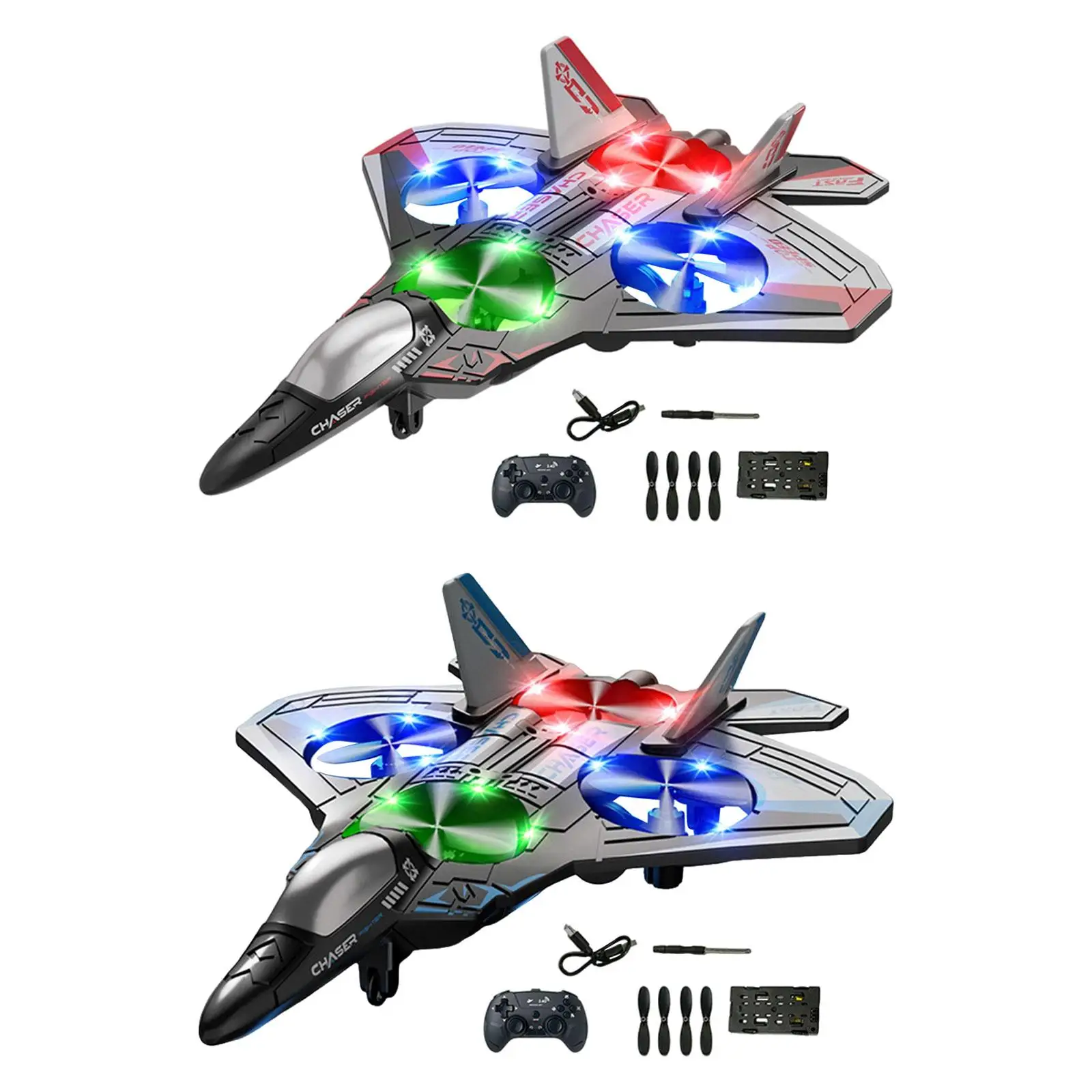 รีโมทคอนโทรลเครื่องบินรุ่นทนต่อการตกปรับความเร็วได้ 360 °   กลิ้งผาดโผน