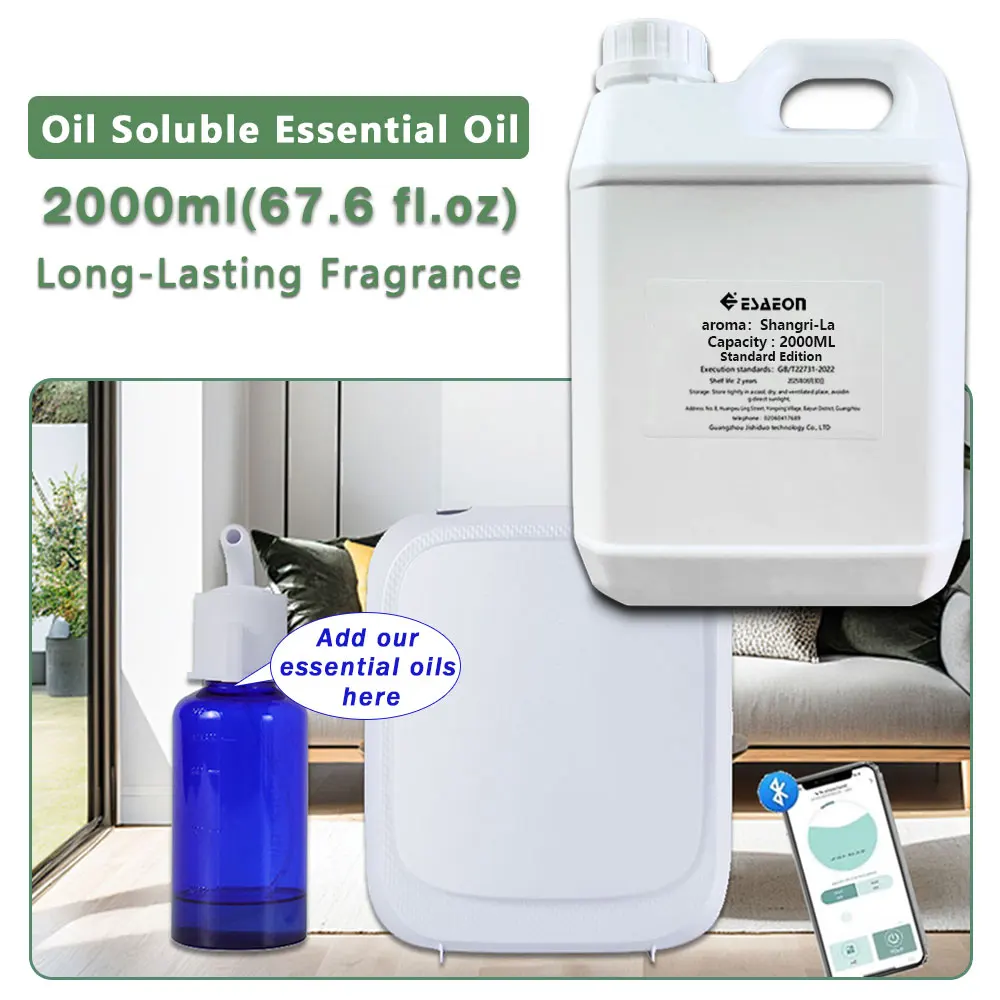 ESAEON Essential Oils - For Waterless Aromatherapy Machines, Hotel Aroma Machine Oil, Shangri-La,Kempinski 2000ML (67.6 fl.oz)