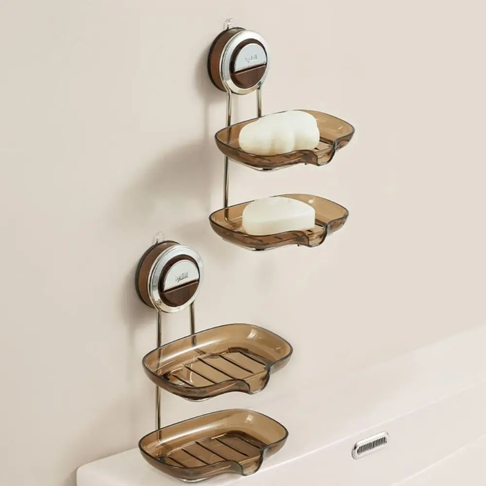 

Convenient Suction Cup Soap Holder Wall Mounted Punch-free Towel Rack No Drill Removable Roll Paper Dispenser Kitchen