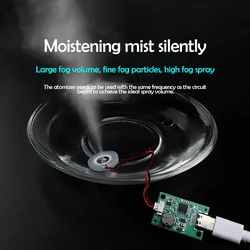 1/2/5/10/20PCS Ultrasonic Sprayer Humidifier DC 5V USB Atomizer Drive Module Mini Humidifier DIY Set