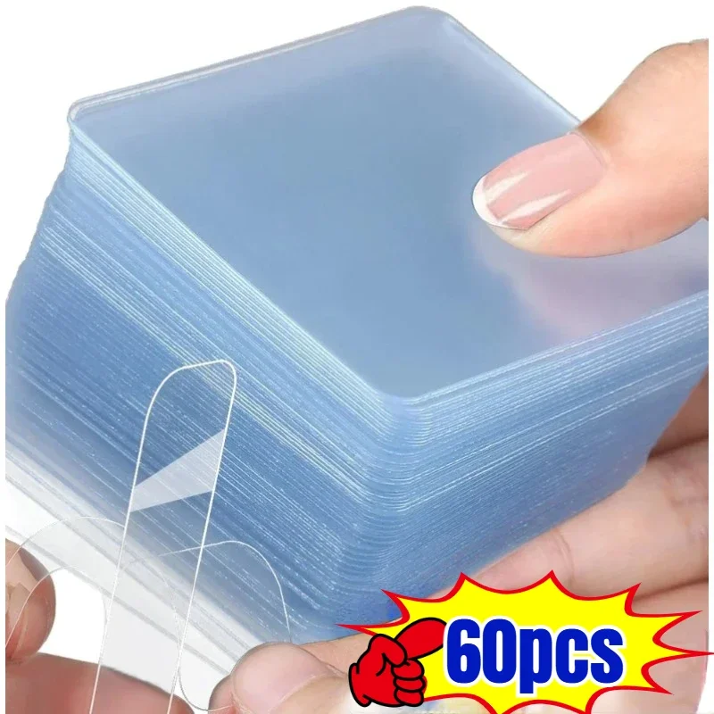 6 سنتيمتر شريط قوي مزدوج الجوانب بولي كلوريد الفينيل شفاف مربع ملصقات الحائط اللاصق للخطافات مقاوم للماء Traceless أشرطة الغراء المنزل #1