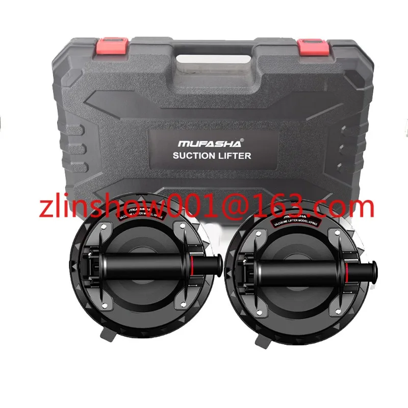 

Tile Suction Cups Heavy Duty Lifter with Vacuum Handle to Lift Large Glass for Tiles Windows Glass Granite with Carrying Case