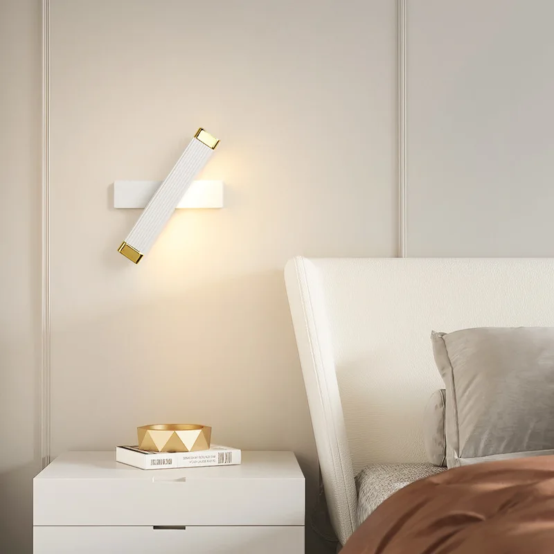 Light luxury wall lamp full spectrum cream wind Roman wall hanging lamp Nordic light luxury fashion bedroom