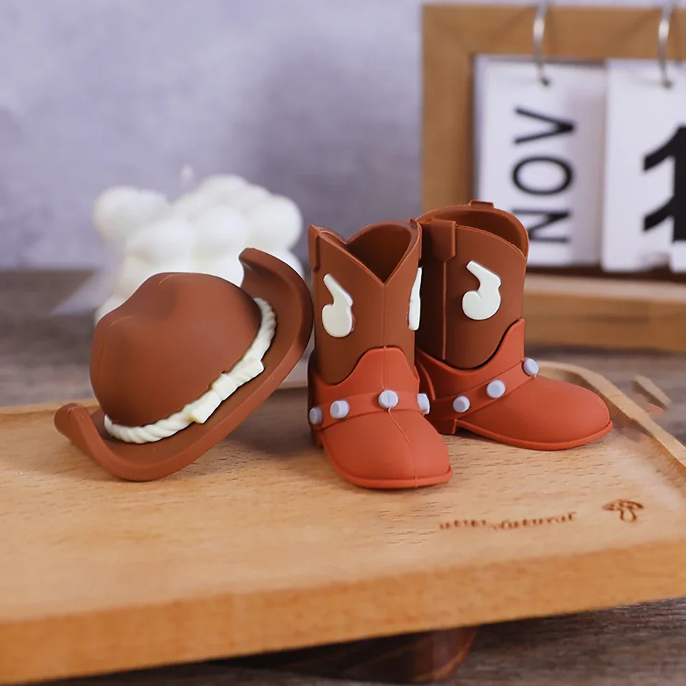 17-teiliges Cowboy-Kuchenaufsatz-Set mit Hut, Stiefelkugeln für westliches Thema, Geburtstag, Babyparty, Party-Dekoration, Zubehör im Cowboy-Stil – Detail 7