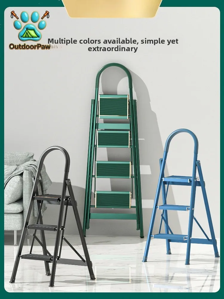 Baffin ladder household aluminum alloy telescopic herringbone ladder thickened folding multi-functional portable lifting