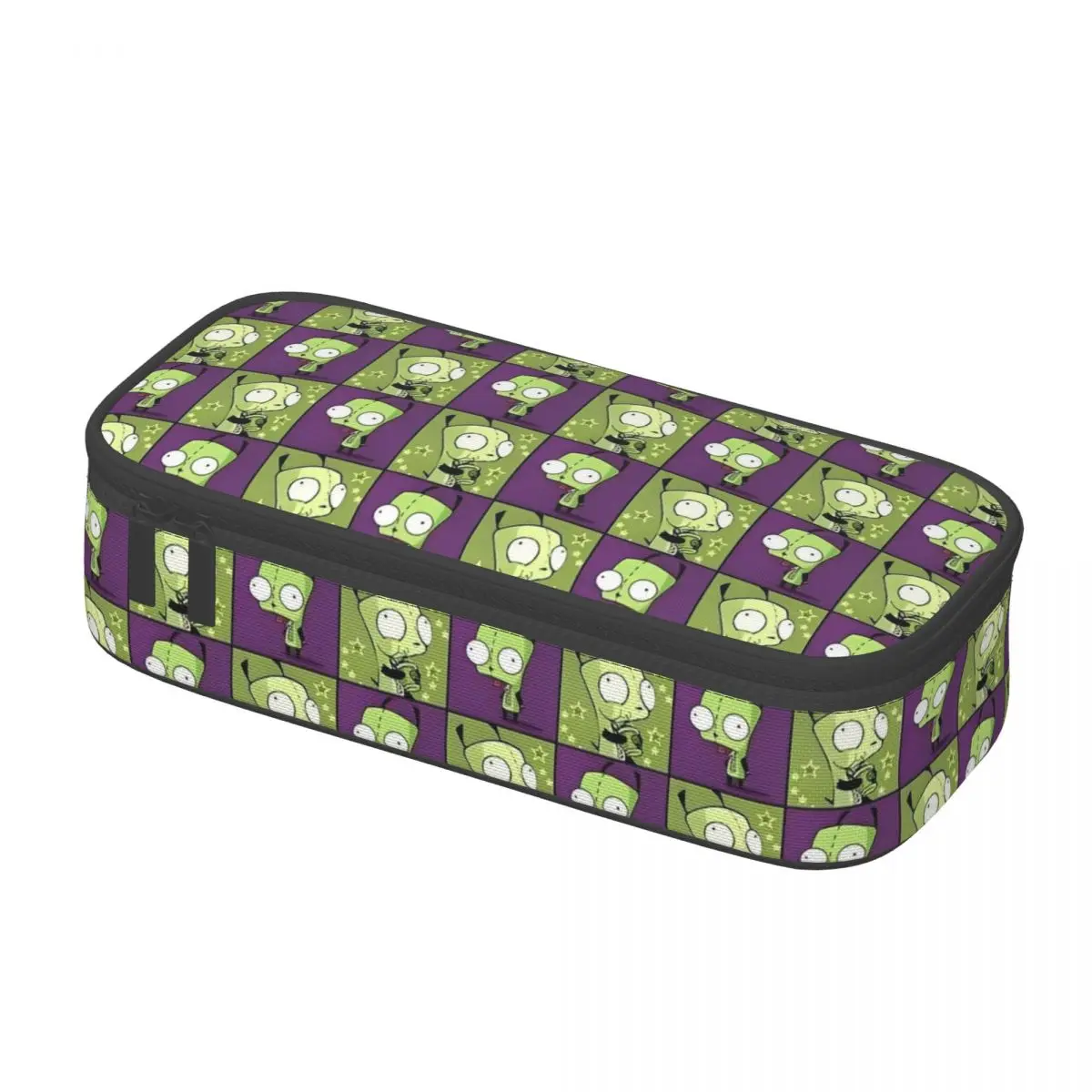 Invaders Zims Cartoon Pencil Cases Lovely Pen Holder Pencil Bags Student Large Storage Students School Gifts Pencil Box