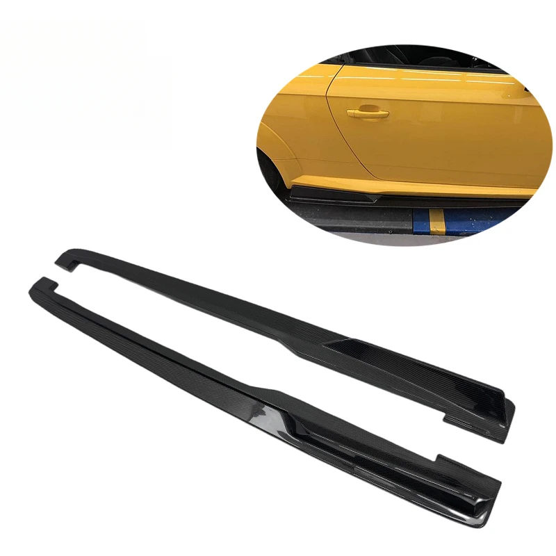 

Hot Selling AP Style Carbon Fiber Side Skirts Exterior Accessories for 2015-2019 Side Skirt Lip