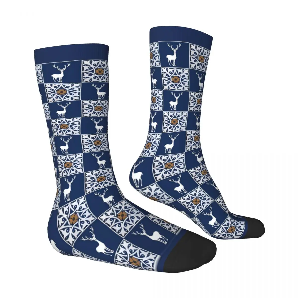 Fantasy Deer Socken Wunder of Nature Gothic Strümpfe Unisex Bequeme Skateboard Socken Herbst Grafik Anti-Rutsch-Socken