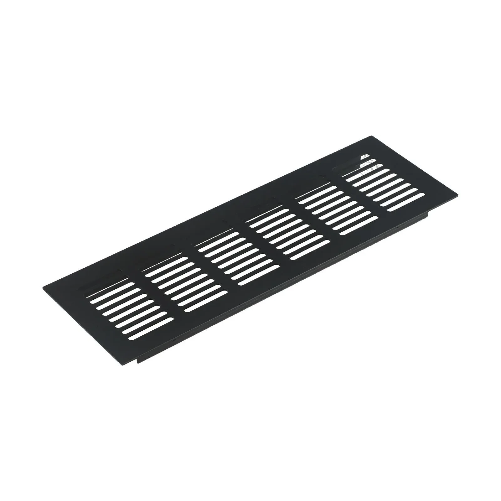 1pc Lüftungs gitter abdeckung aus Aluminium legierung schwarz rechteckige Luft für Schrank/Kleider schrank/Schrank Heimwerker zubehör