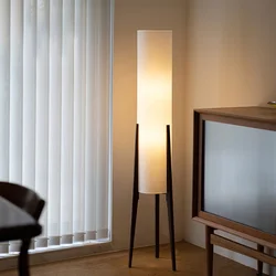 Zen lampa podłogowa w stylu japońskim lekka tkanina latarnia minimalistyczna lampa do salonu drewniane krzesło tatami lampa sypialnia Sofa światło