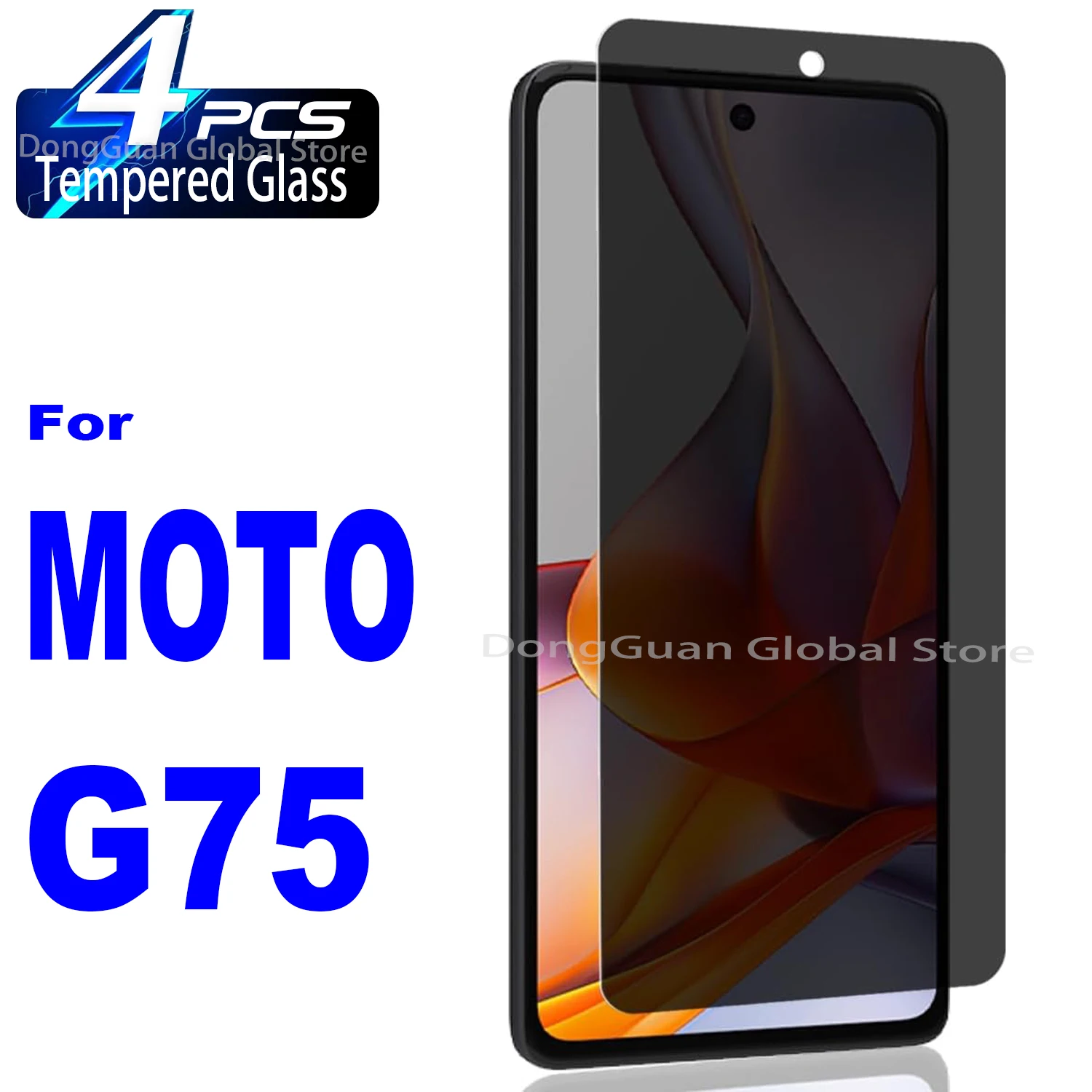 

For Motorola Moto G75 Anti Spy Tempered Glass Protector Privacy Screen Glass Film