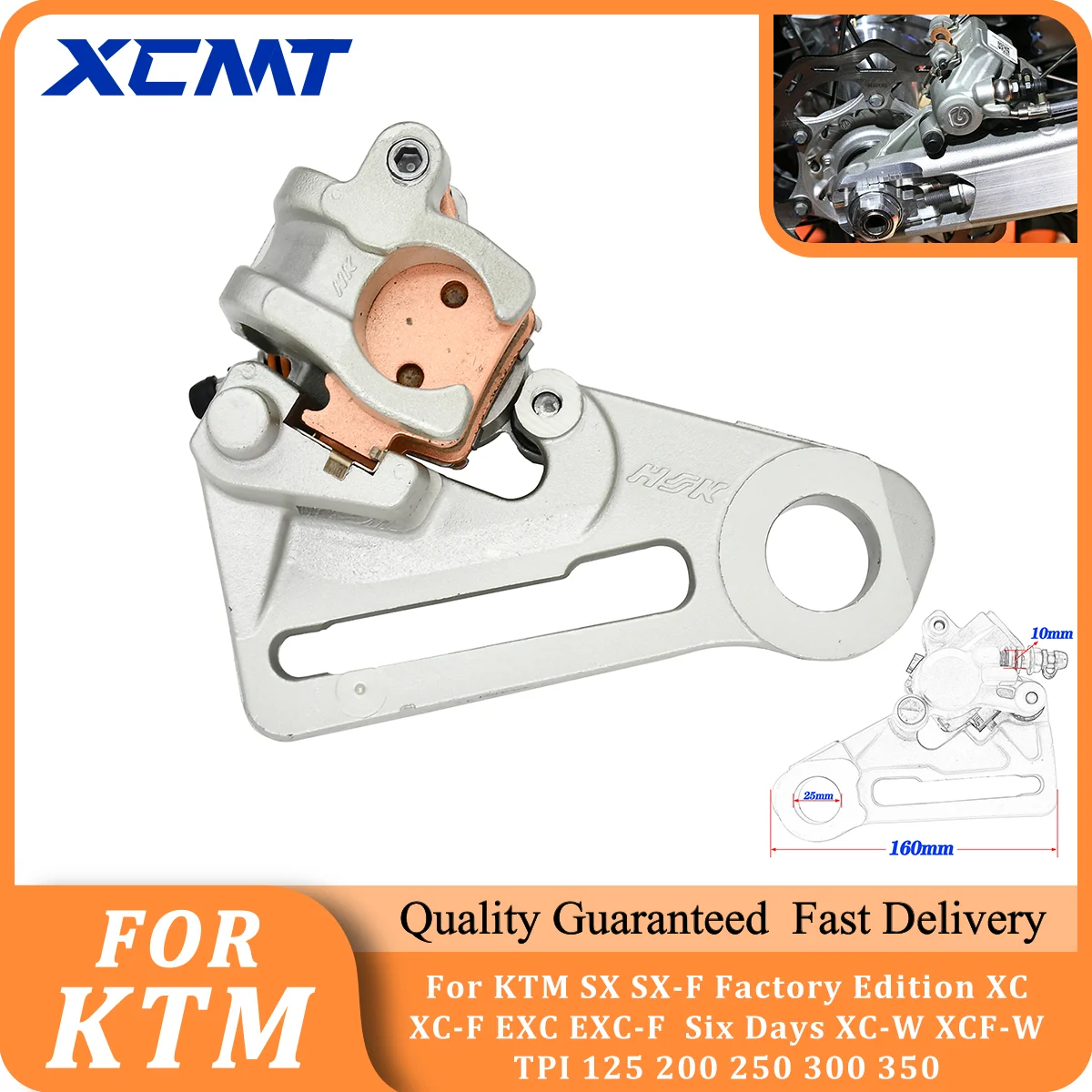 Motorcycle Rear Brake Caliper For KTM SX SX-F Factory Edition XC XC-F EXC EXC-F  Six Days XC-W XCF-W TPI 125 200 250 300 350