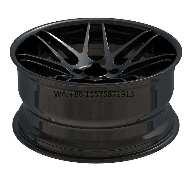 

15 to 26 Inch 5x112 Gloss Black Monoblock Forged Wheels With Turquoise 6061-t6 Aluminum Alloy