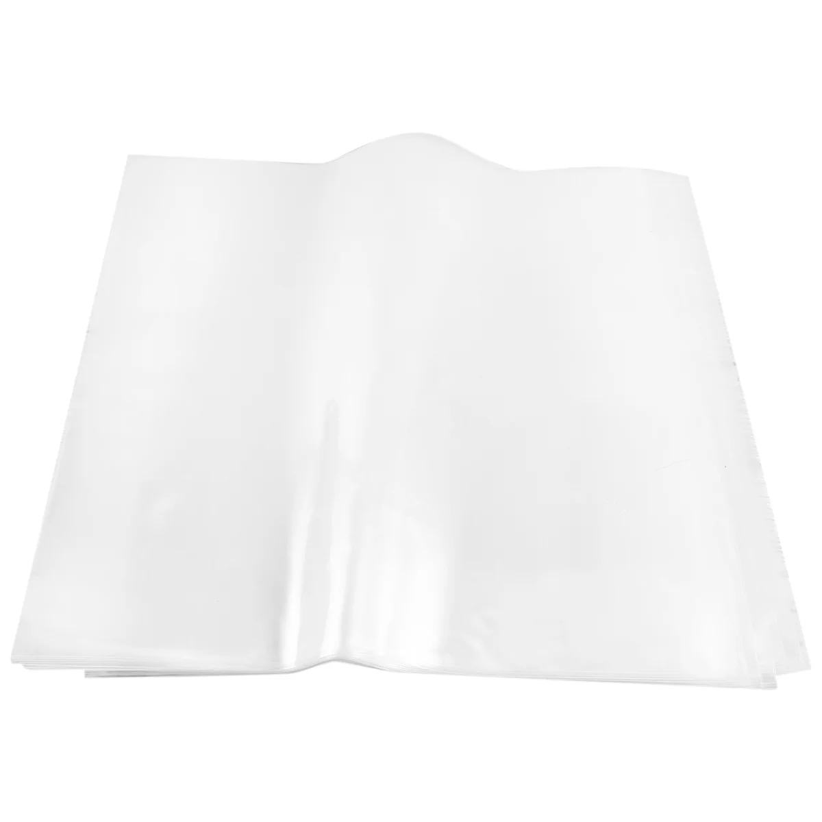 SMIEA 30 Flat Open Top Bag 6.7Mil Strong Cover Plastic Vinyl Record Outer Sleeves for 12 Inch Double / Gatefold 2LP 3LP 4LP