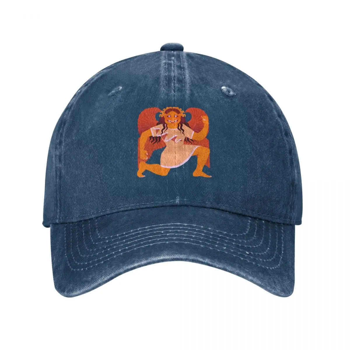 Archaic Gorgon - Orange Baseball Cap funny hat Military Tactical Cap Fishing cap Men Caps Women's