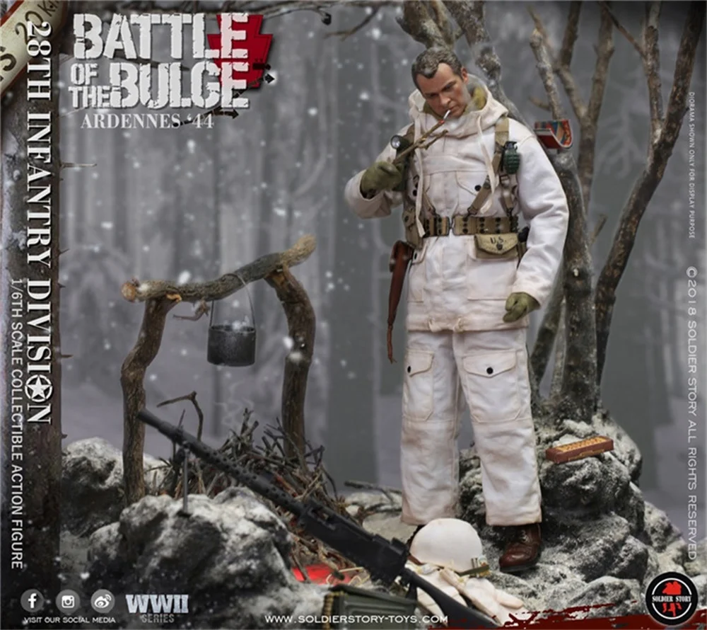 1/6 SoldierStory SS111 US. Army 28th Soldier Action Figure Winter Snow Set completo di action figure mobili regalo per i fan da collezione