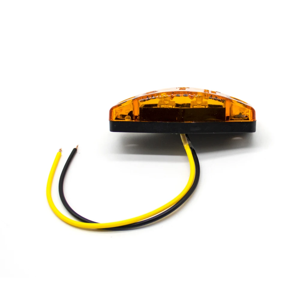 10PCS 2 LED 12V 24V Universal External Side Marker Warning Tail Light Clearance Turn Signal Lamp Indicators Trailer Truck Lorry